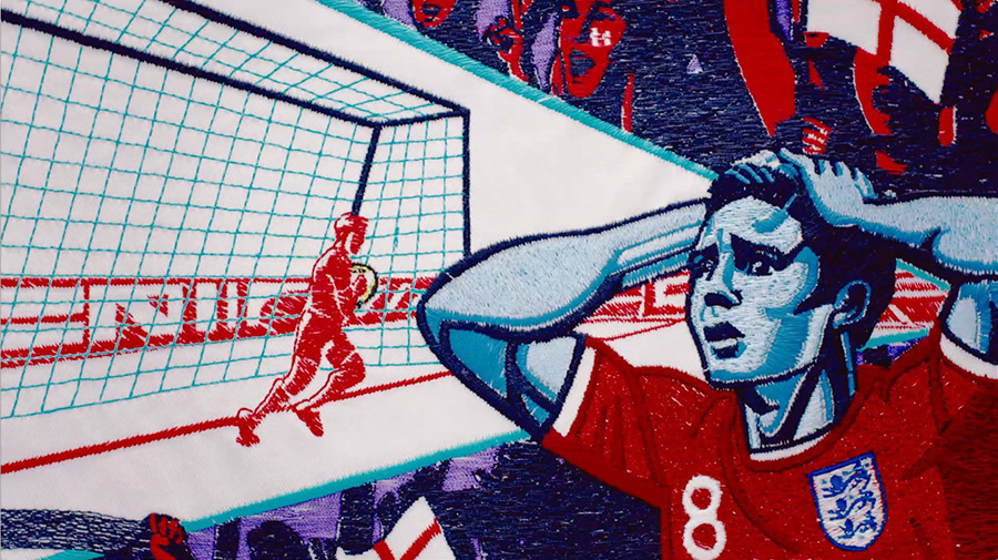 Wilcom embroidery stitches in an animation video