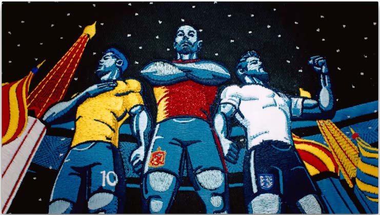 Wilcom embroidery stitches in an animation video