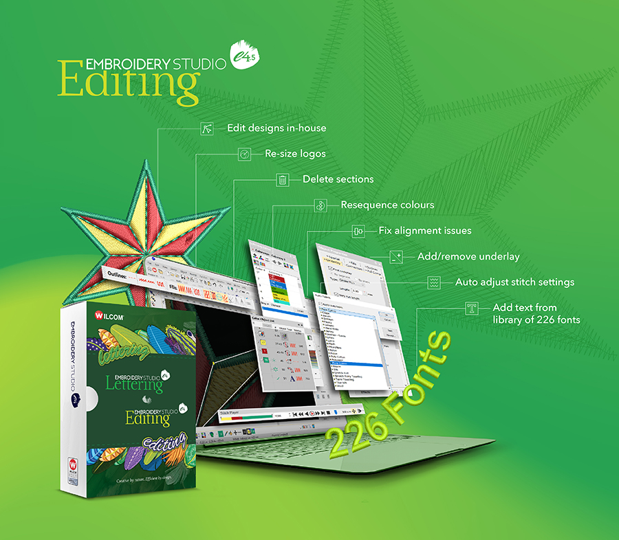 EmbroideryStudio e4.5 Editing