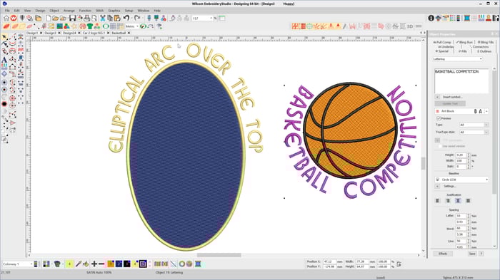 How to Create Lettering on a Circular or Elliptical Baseline