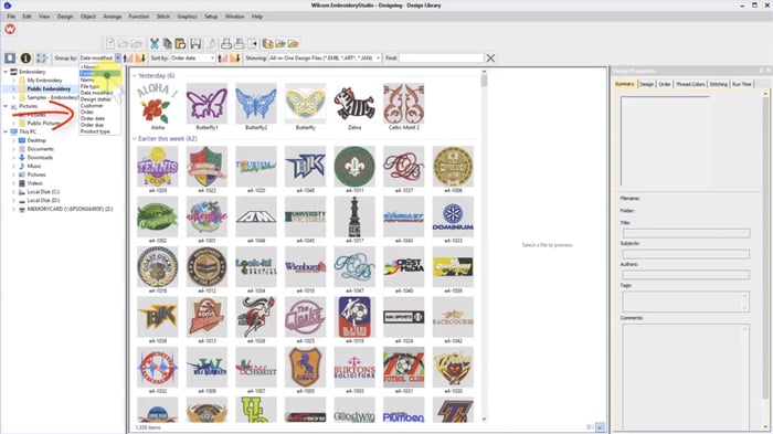 Never lose an embroidery design again with Wilcom’s EmbroideryStudio Design Library