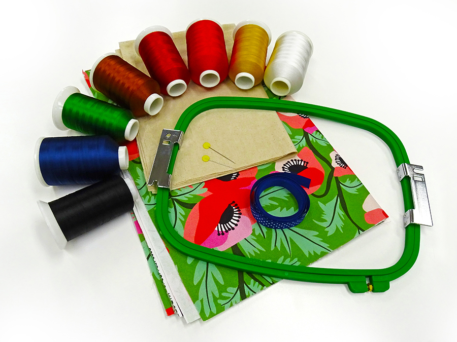 Thread colors - demonstration of embroidery digitizing in Wilcom EmbroideryStudio