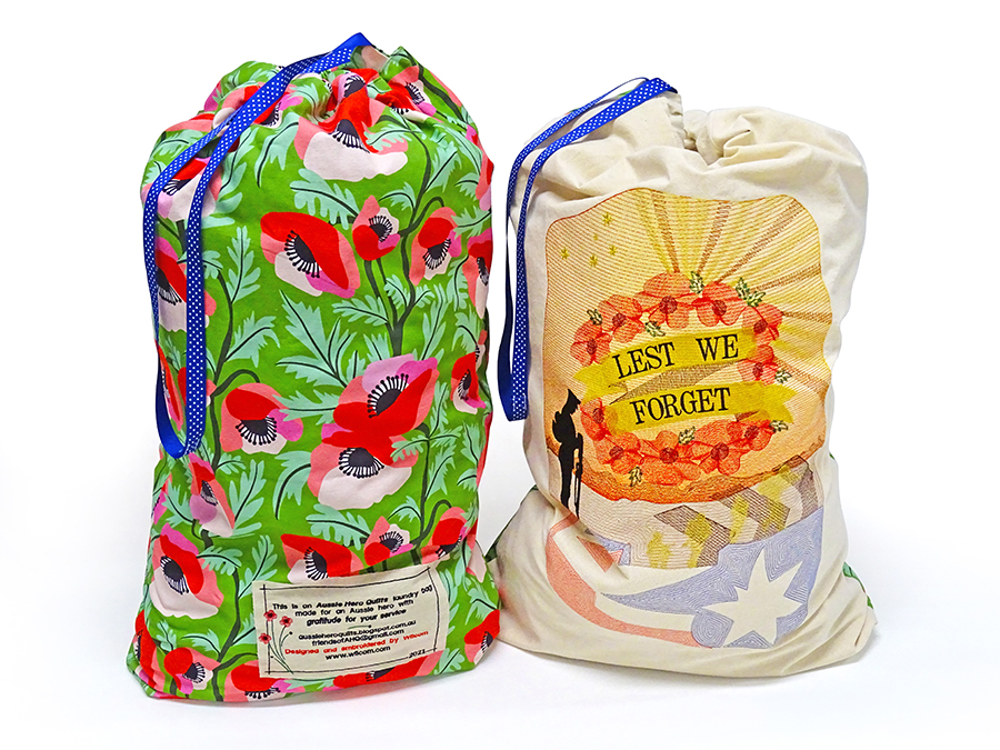 Laundry Bag design - demonstration of embroidery digitizing in Wilcom EmbroideryStudio