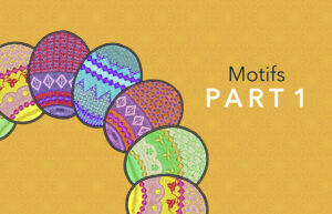 Motifs in Easter egg designs