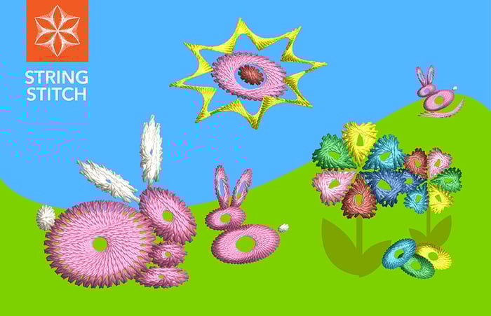 Texture with String Stitch