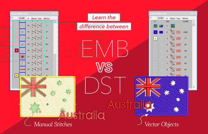 Compare .emb and .dst