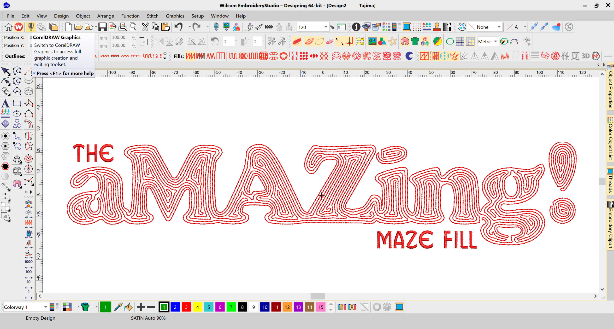 CorelDRAW Integration with EmbroideryStudio