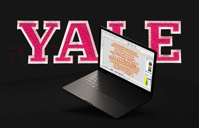 YALE Faux Chenille ESA Font