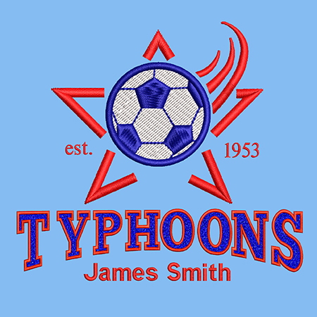 YALE Faux Chenille Font with lettering art