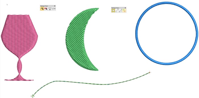 How to reshape objects in your embroidery design