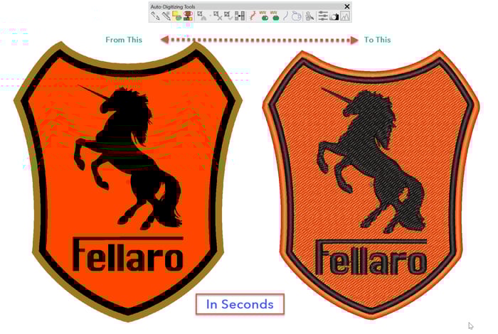 Auto Digitizing with Decorating