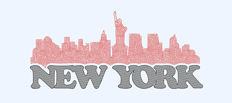 Maze Fill - New York skyline