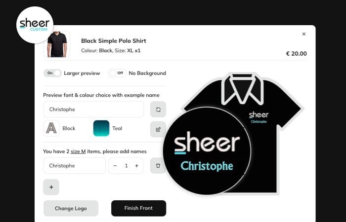 Wilcom’s Embroidery Web API used in Sheer Custom’s eCommerce app