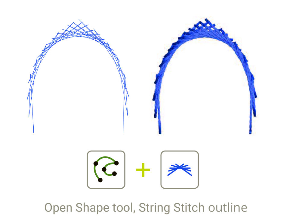String Stitch Outline