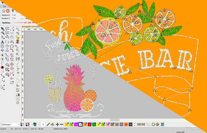 Minimizing thread trims in embroidery