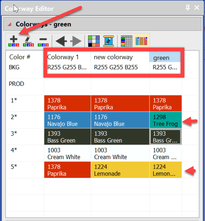 Colorways and Splitting a Color