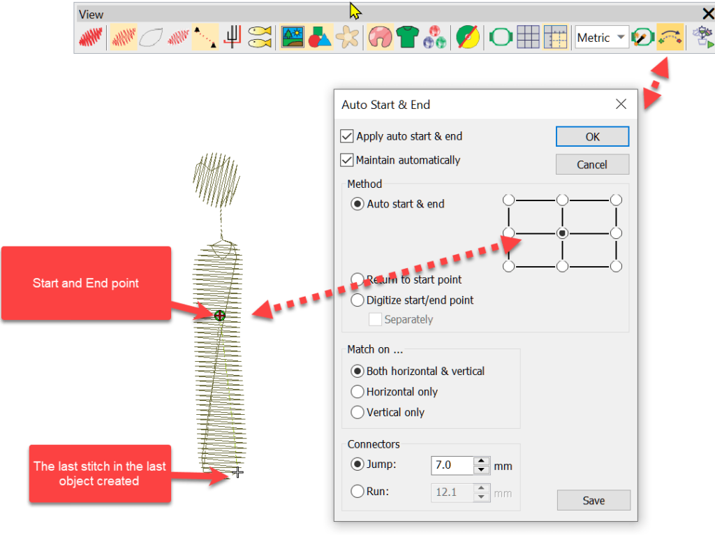 auto-start-end-point