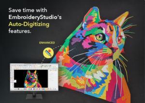 EmbroideryStudio's advanced auto-digitizing features