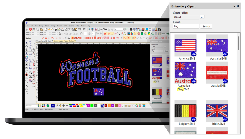 EmbroideryStudio Clipart