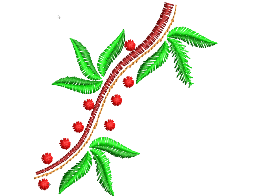 Hand Stitched Branch