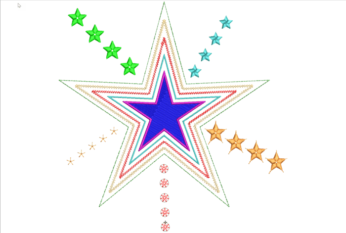 Create Embroidered Stars
