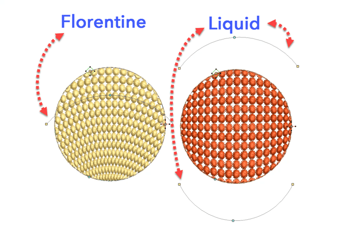 Curved Fills -Florentine and Liquid