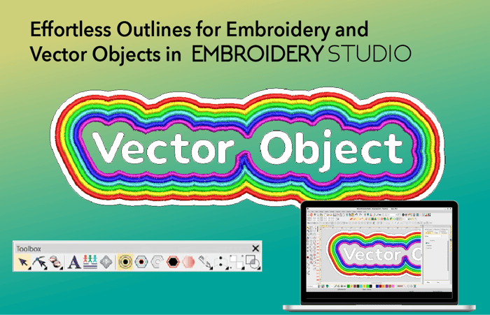 Offsets for Vector Objects in EmbroideryStudio