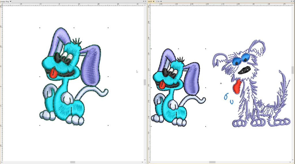 Drag to another Work Space