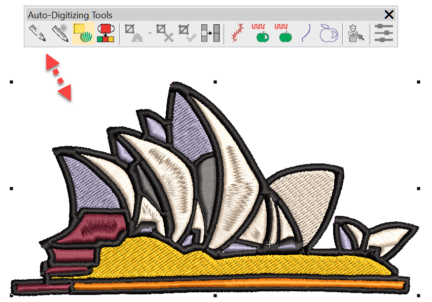 smart_design Calculate stitch count with Smart design